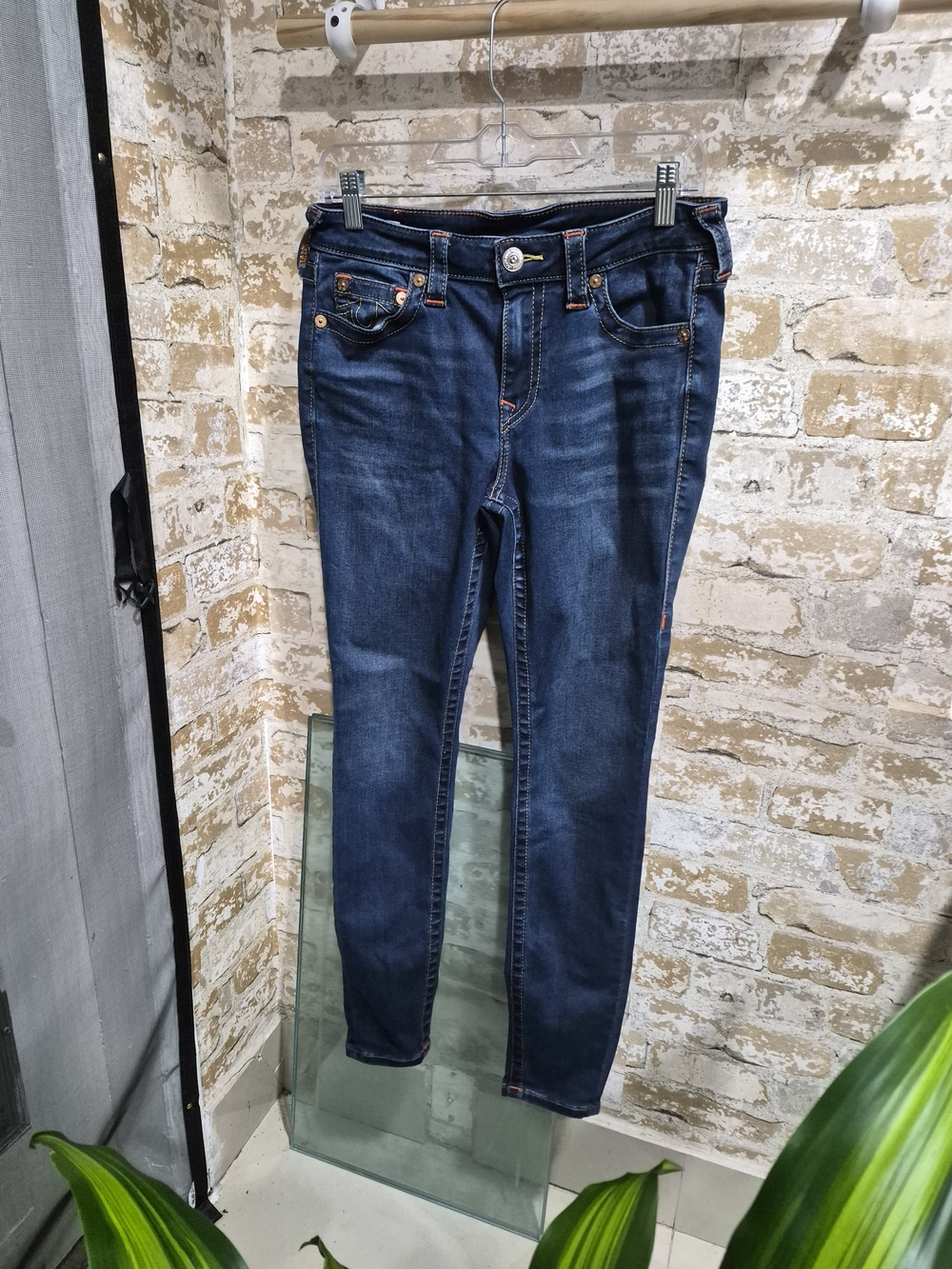 True Religion Jennie Curvy Mid Rise Skinny Jeans